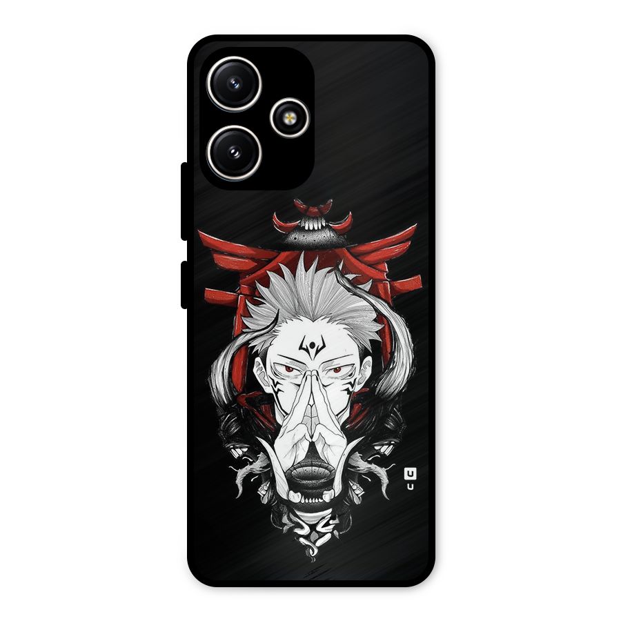 Demon King Sukuna Metal Back Case for Poco M6 Pro