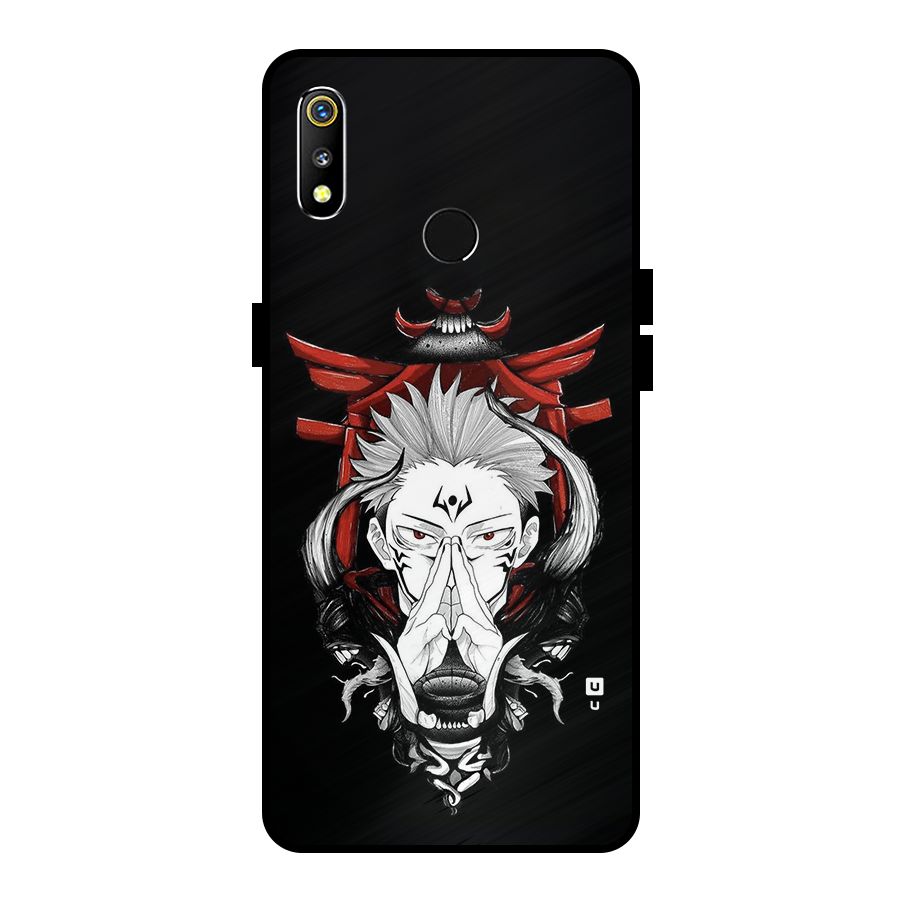 Demon King Sukuna Metal Back Case for Realme 3i