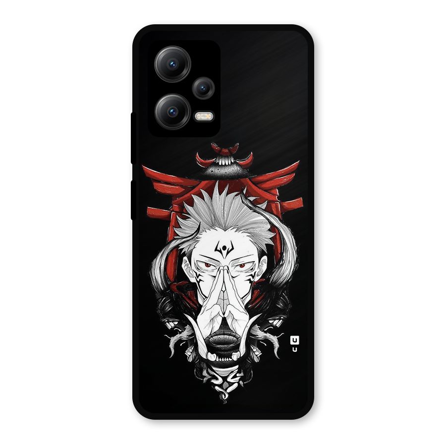 Demon King Sukuna Metal Back Case for Redmi Note 12 5G