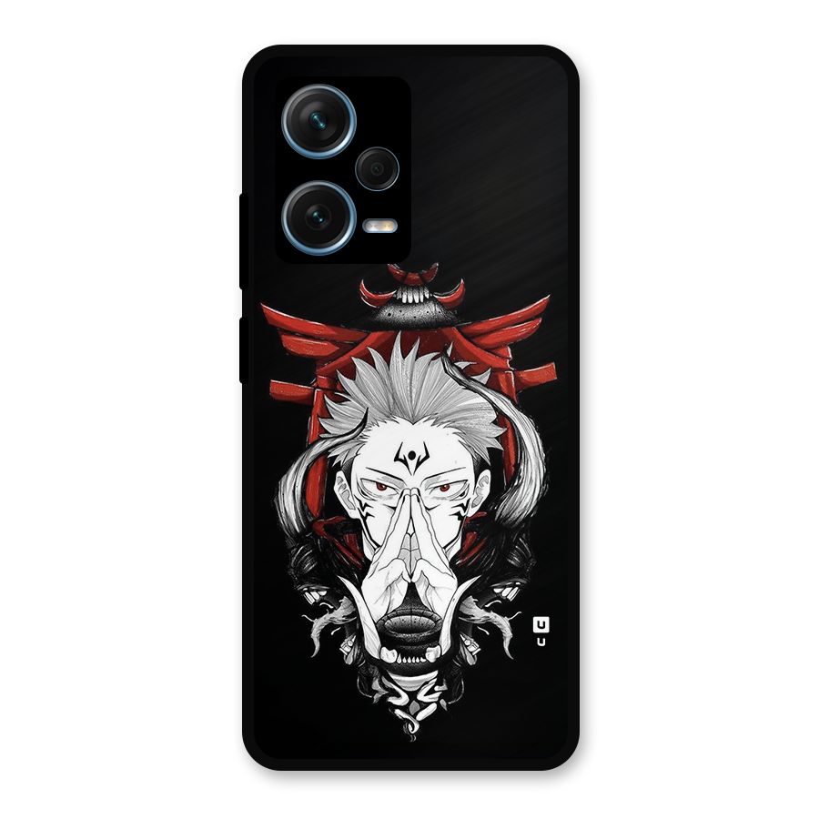 Demon King Sukuna Metal Back Case for Redmi Note 12 Pro Plus 5G