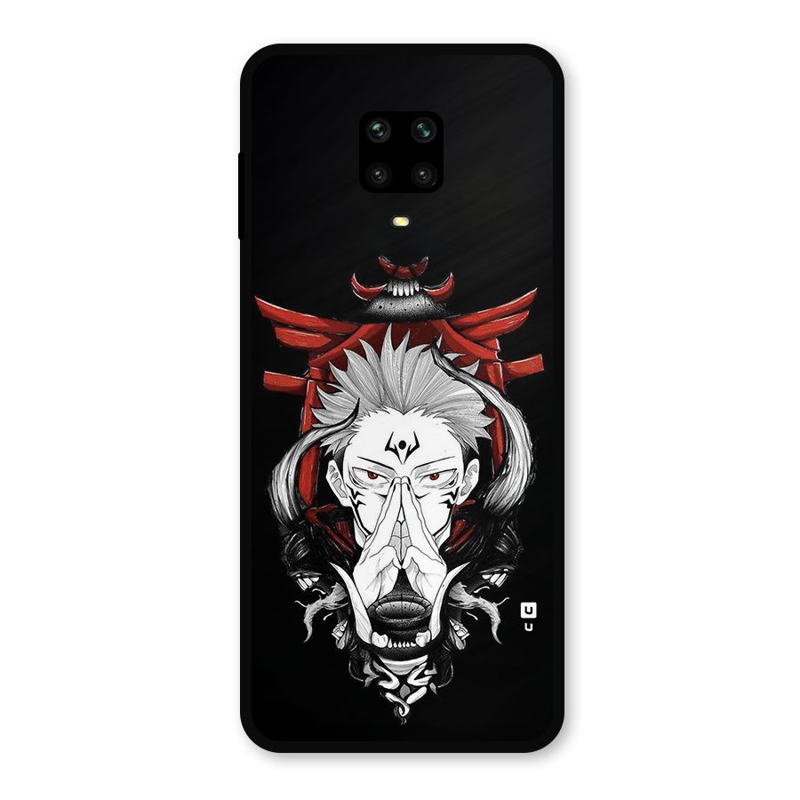 Demon King Sukuna Metal Back Case for Redmi Note 9 Pro Max