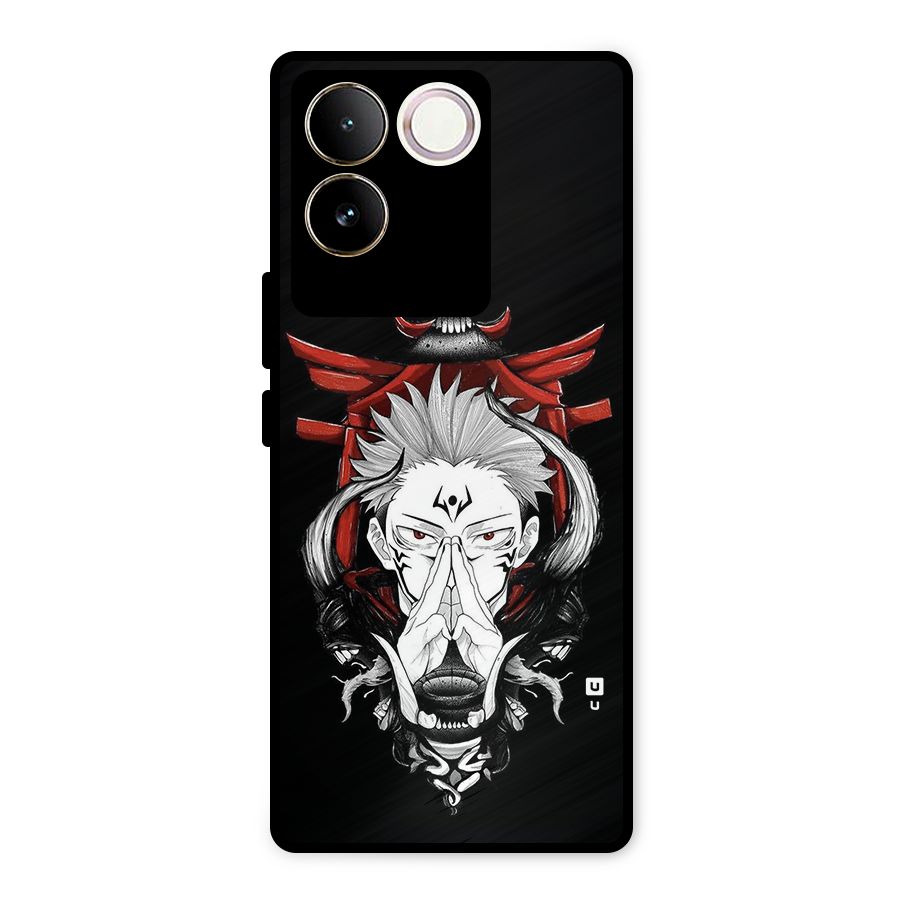 Demon King Sukuna Metal Back Case for Vivo T2 Pro