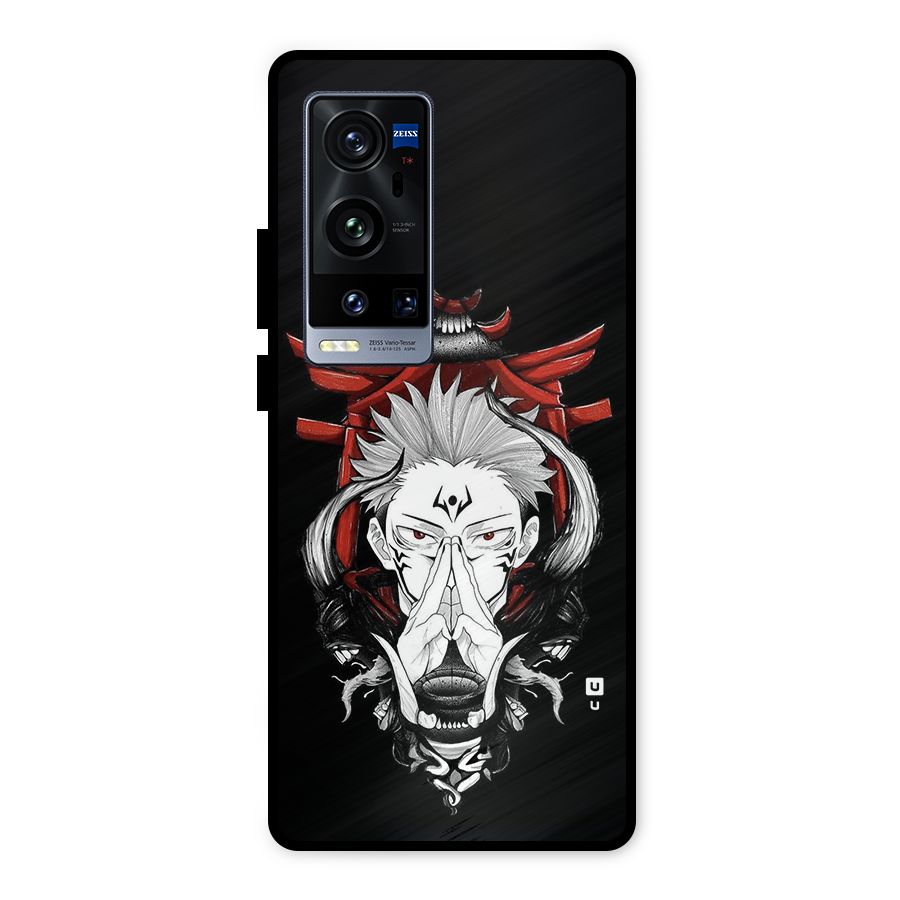 Demon King Sukuna Metal Back Case for Vivo X60 Pro Plus