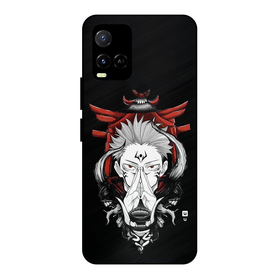 Demon King Sukuna Metal Back Case for Vivo Y21G