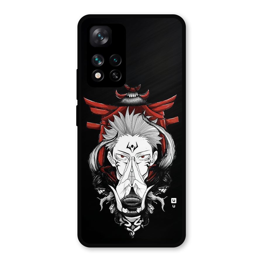 Demon King Sukuna Metal Back Case for Xiaomi 11i Hypercharge 5G