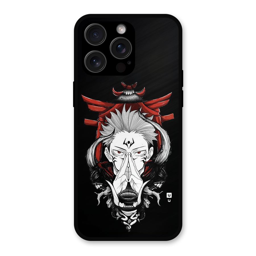 Demon King Sukuna Metal Back Case for iPhone 15 Pro Max