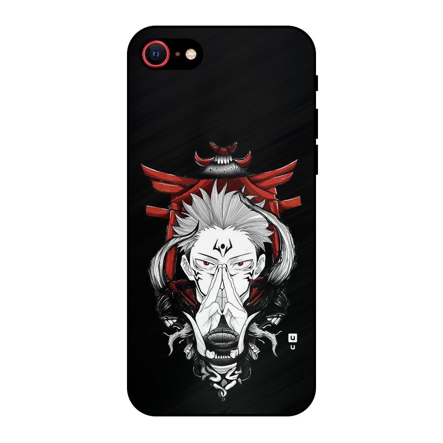 Demon King Sukuna Metal Back Case for iPhone 8