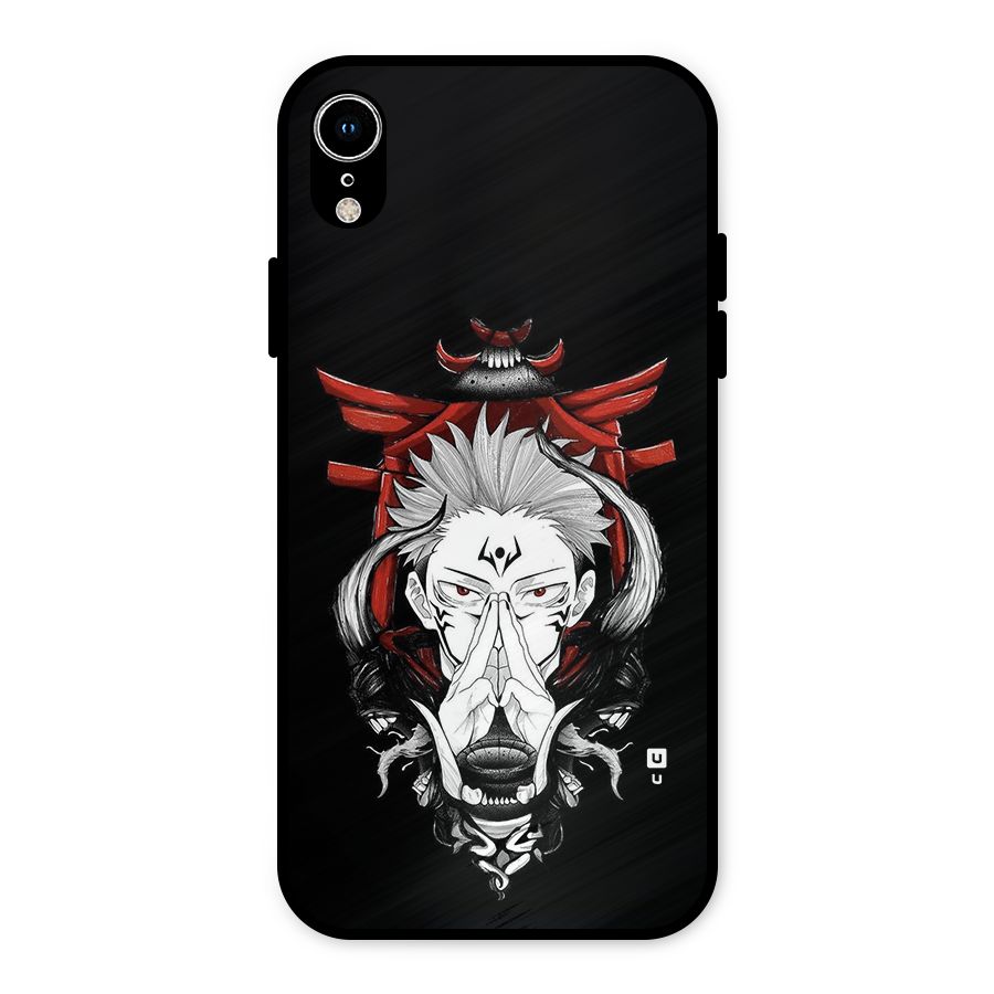 Demon King Sukuna Metal Back Case for iPhone XR