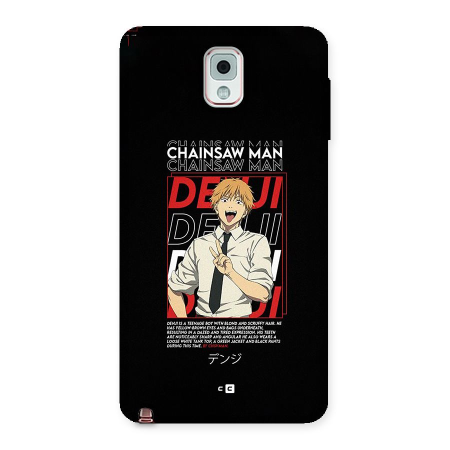 Denji Chainsaw Man Back Case for Galaxy Note 3