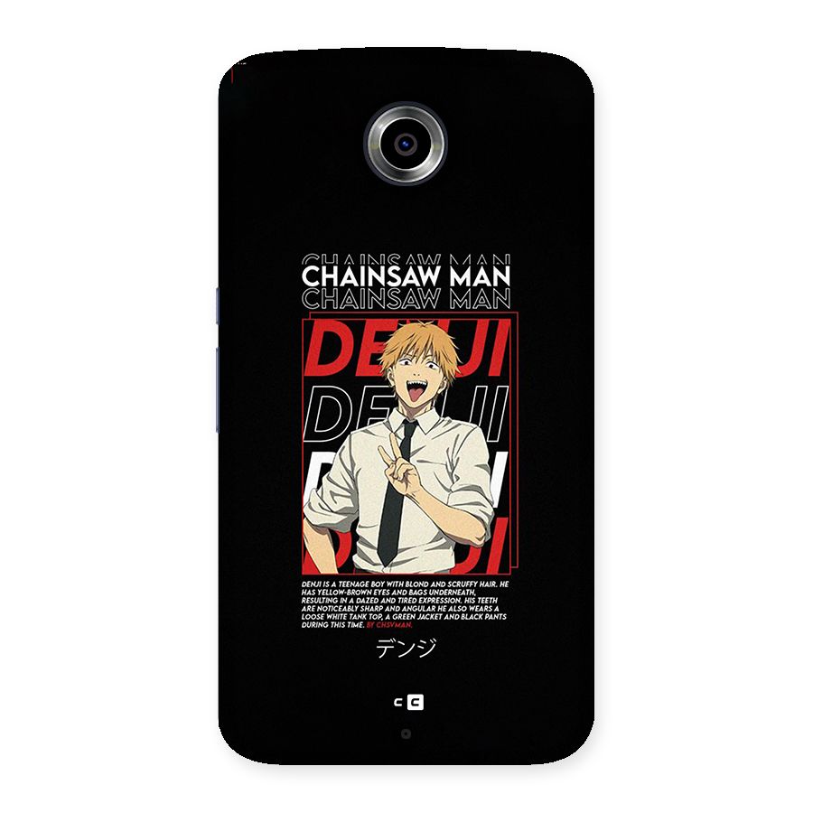 Denji Chainsaw Man Back Case for Google Nexus 6