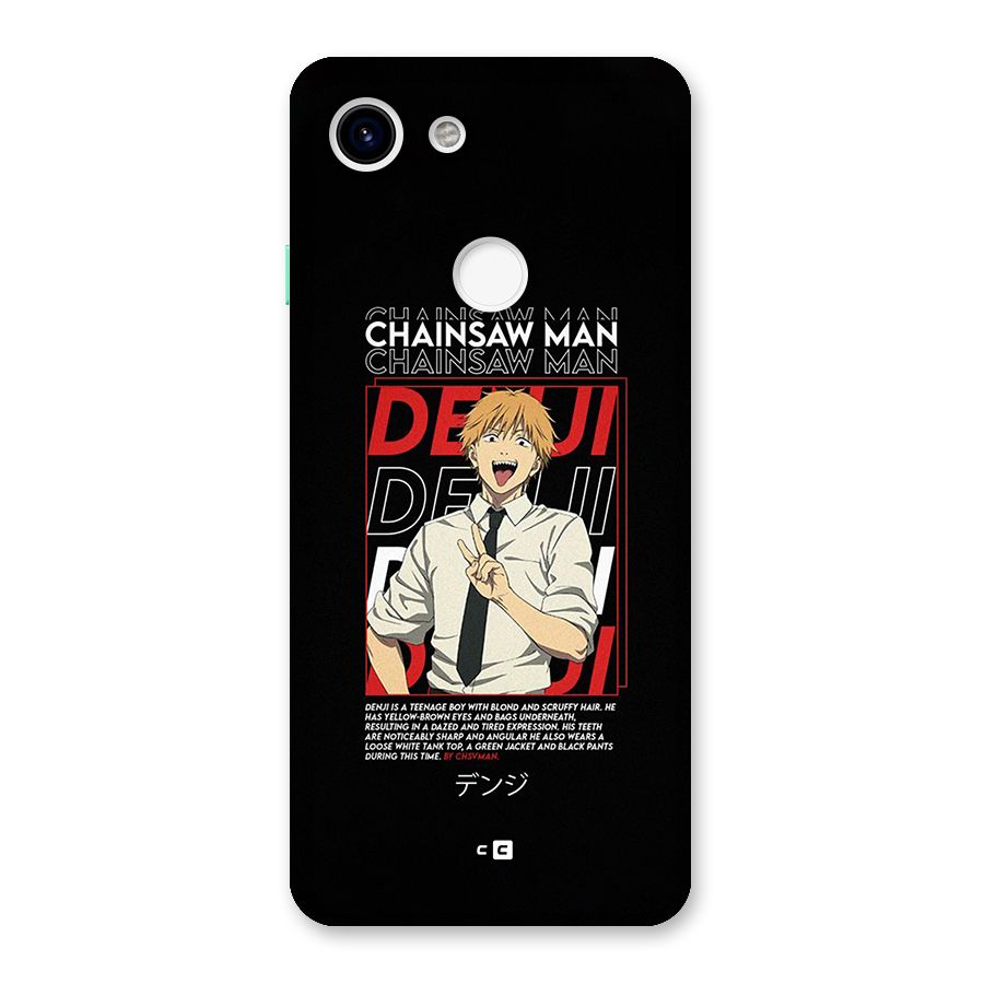 Denji Chainsaw Man Back Case for Google Pixel 3