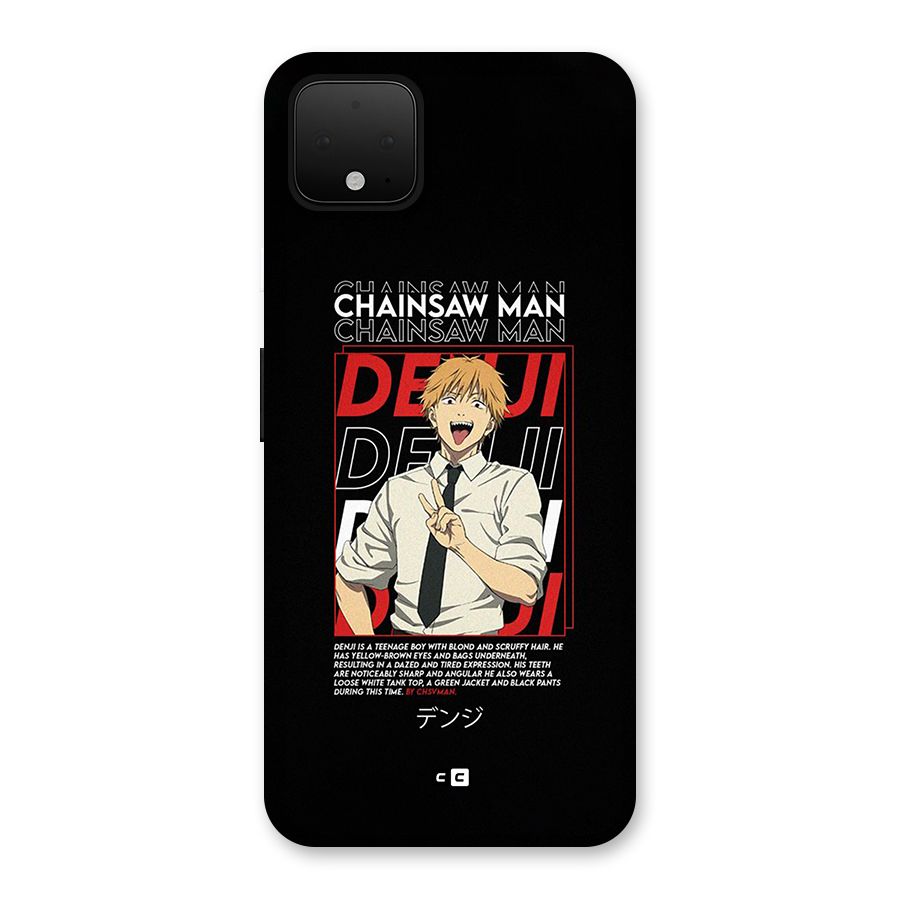Denji Chainsaw Man Back Case for Google Pixel 4 XL