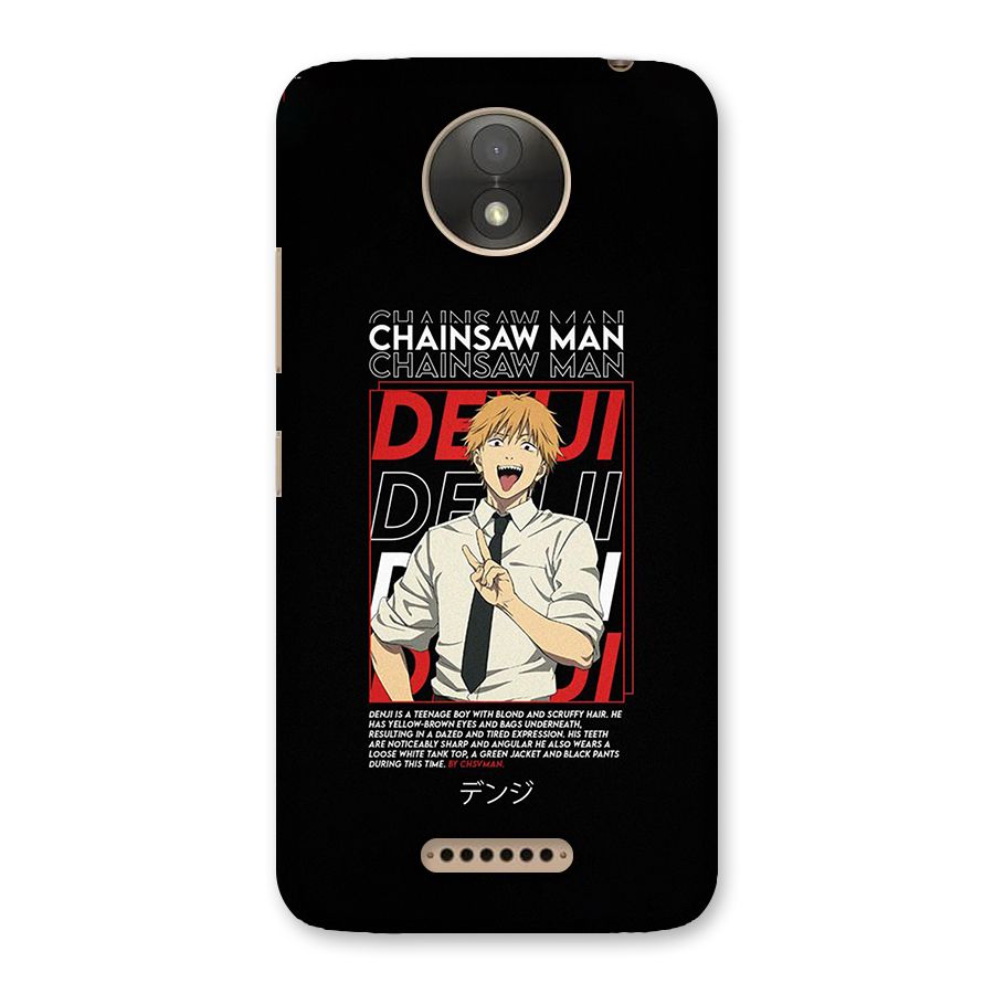 Denji Chainsaw Man Back Case for Moto C Plus