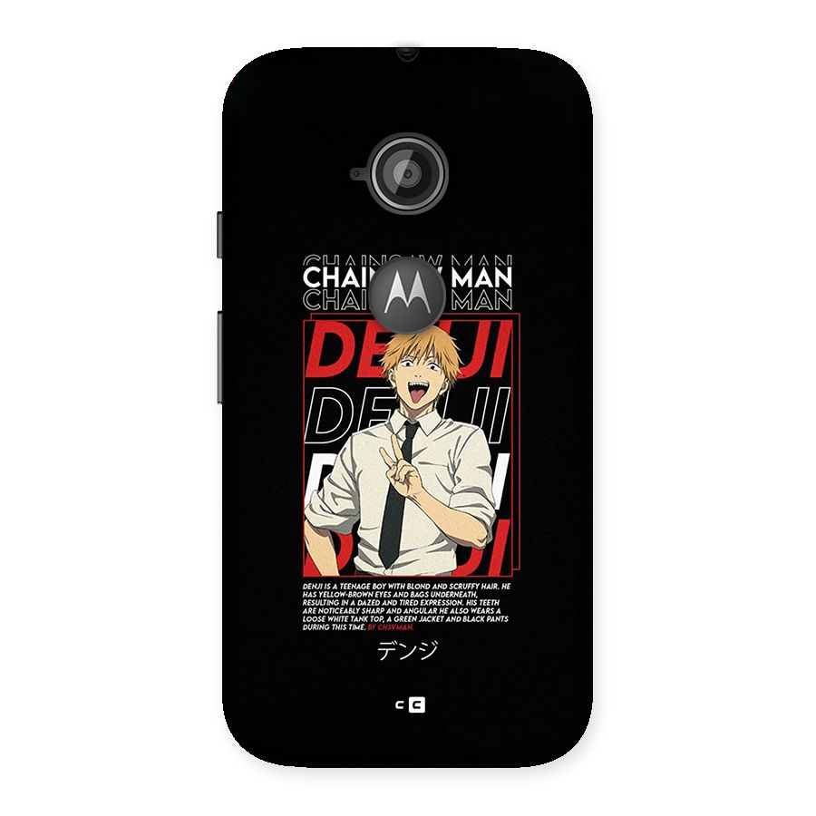 Denji Chainsaw Man Back Case for Moto E 2nd Gen