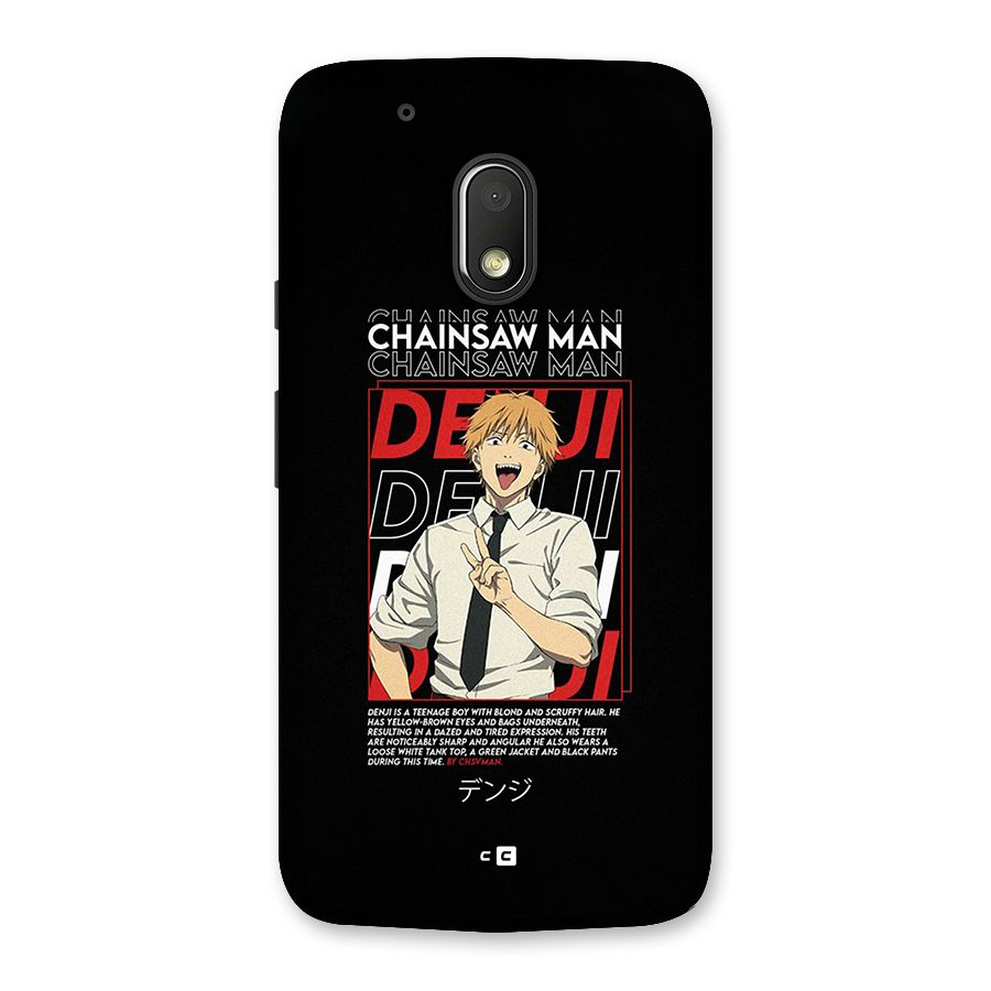 Denji Chainsaw Man Back Case for Moto G4 Play