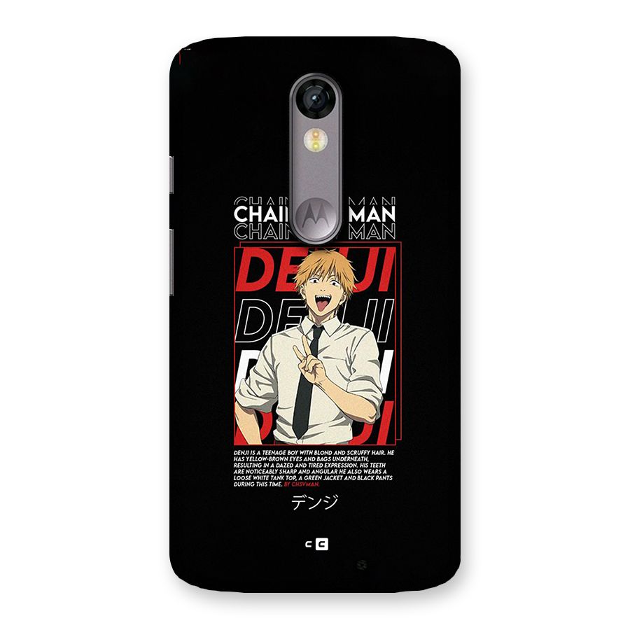 Denji Chainsaw Man Back Case for Moto X Force