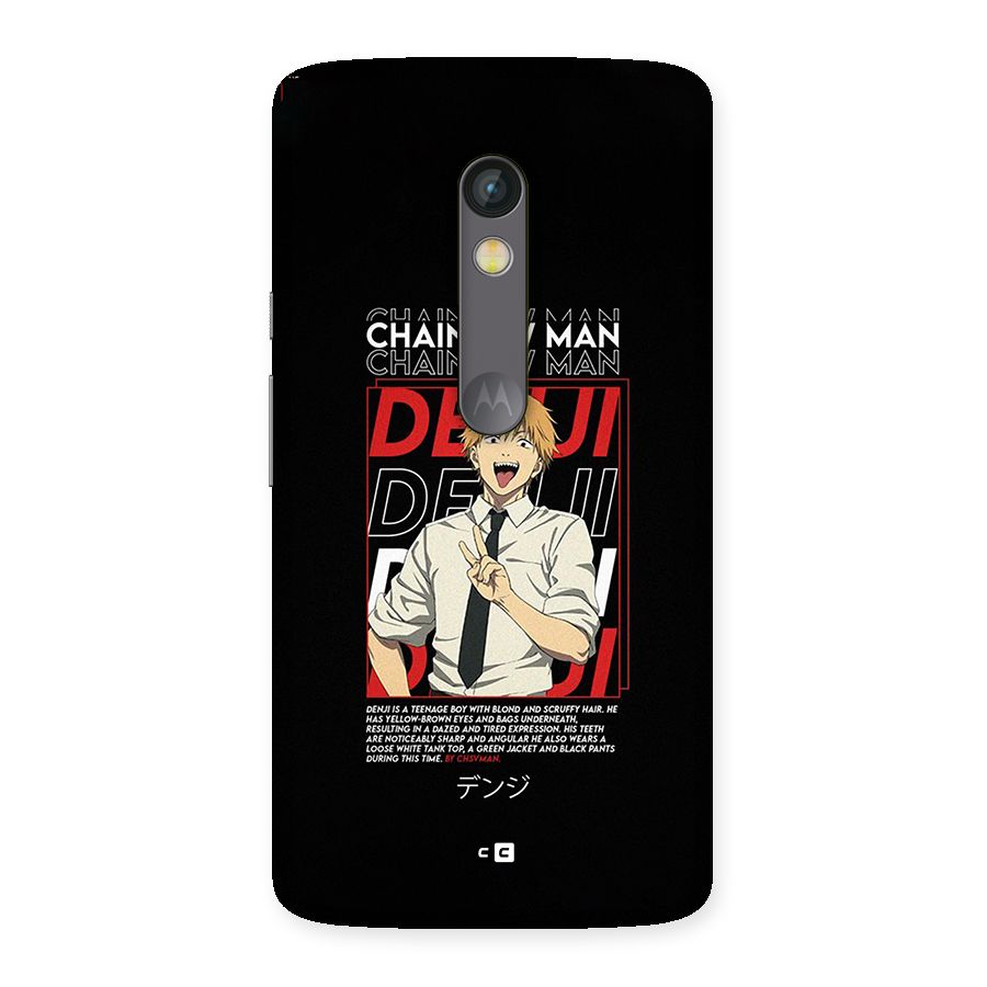 Denji Chainsaw Man Back Case for Moto X Play