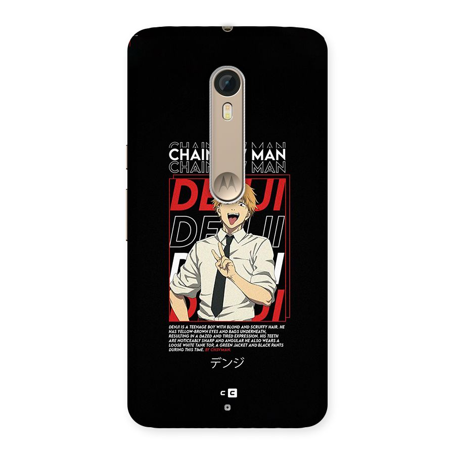 Denji Chainsaw Man Back Case for Moto X Style