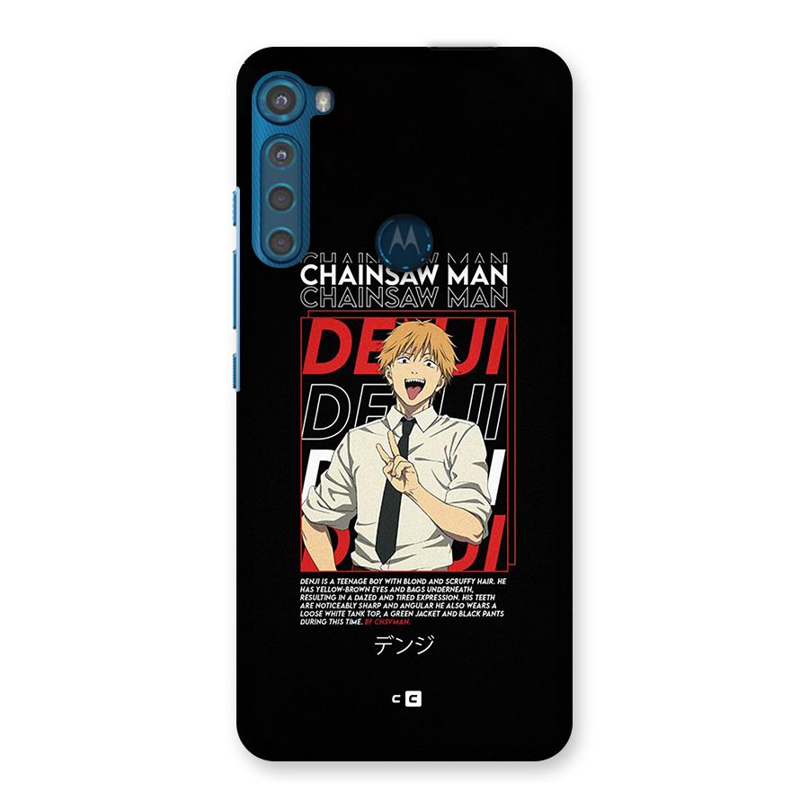 Denji Chainsaw Man Back Case for Motorola One Fusion Plus