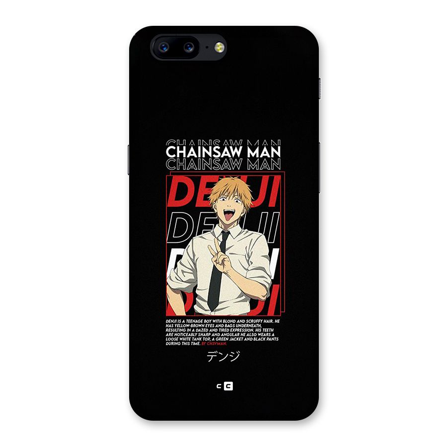 Denji Chainsaw Man Back Case for OnePlus 5