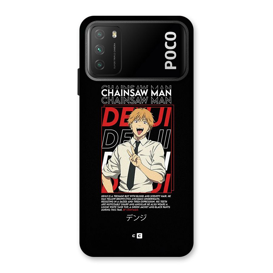Denji Chainsaw Man Back Case for Poco M3