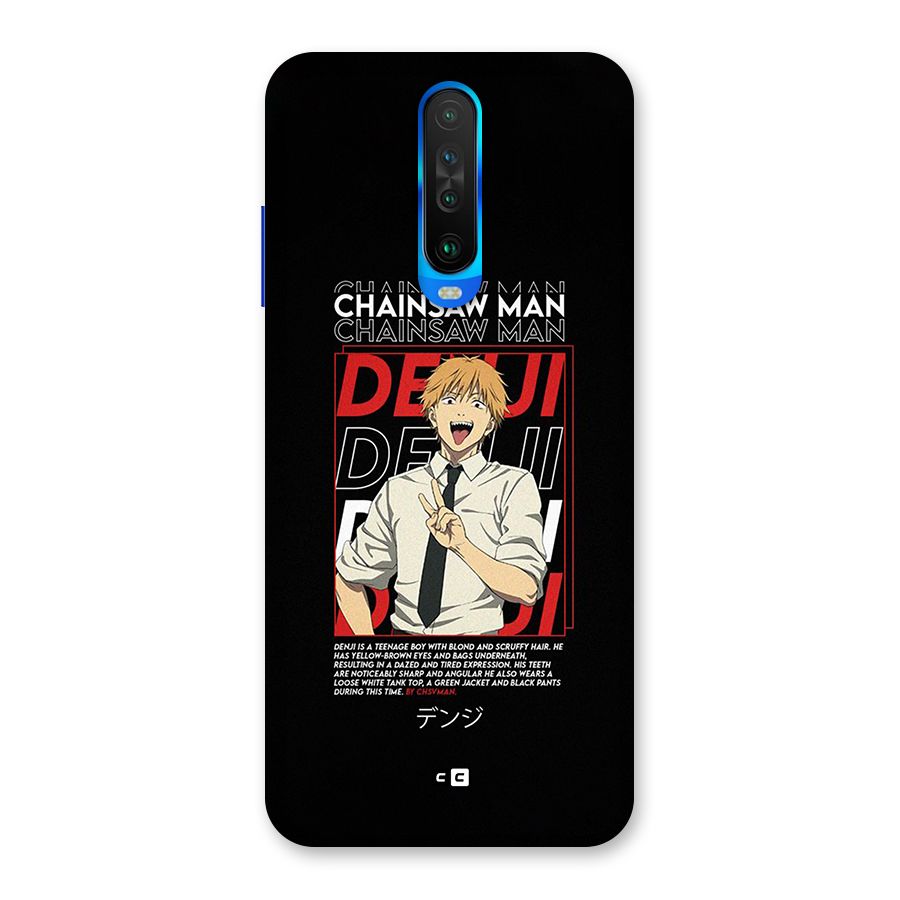 Denji Chainsaw Man Back Case for Poco X2