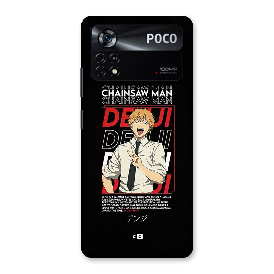 Denji Chainsaw Man Back Case for Poco X4 Pro 5G