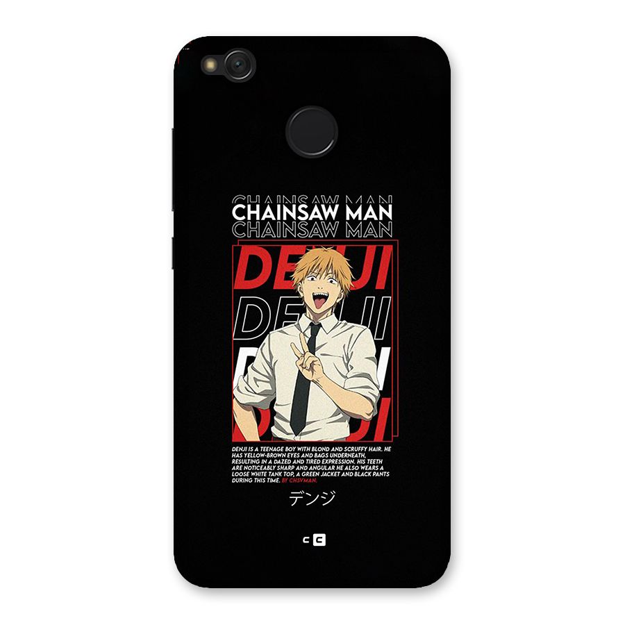 Denji Chainsaw Man Back Case for Redmi 4