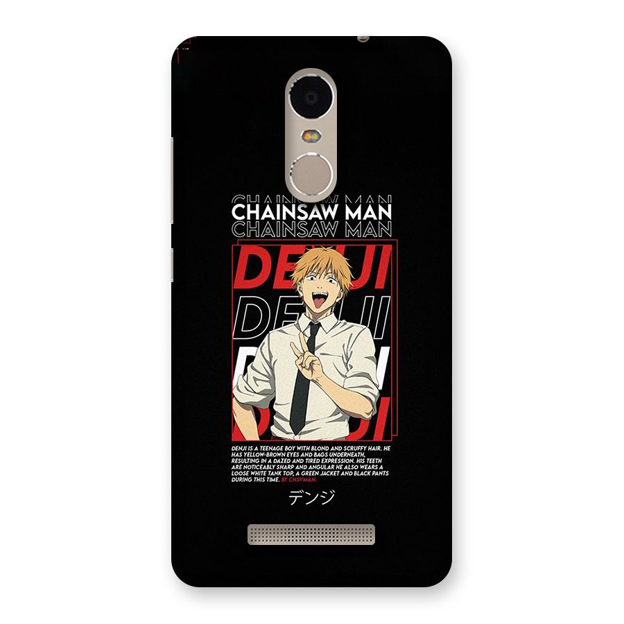 Denji Chainsaw Man Back Case for Redmi Note 3
