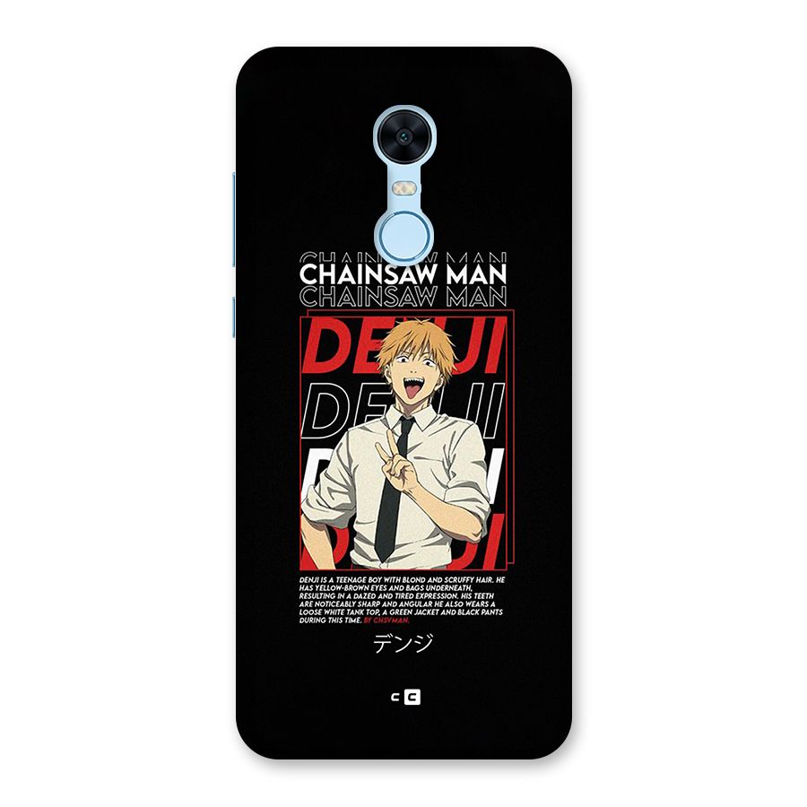 Denji Chainsaw Man Back Case for Redmi Note 5