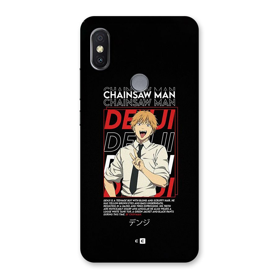 Denji Chainsaw Man Back Case for Redmi Y2