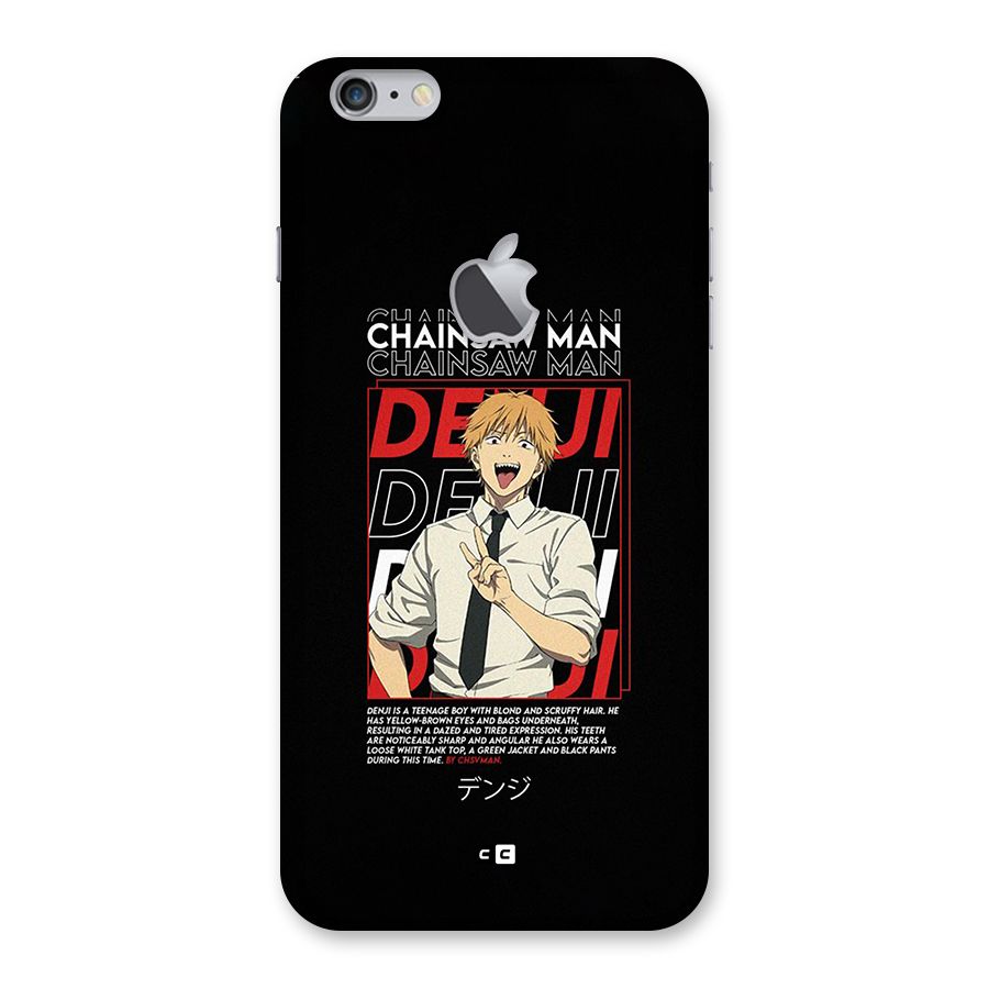 Denji Chainsaw Man Back Case for iPhone 6 Plus 6S Plus Logo Cut