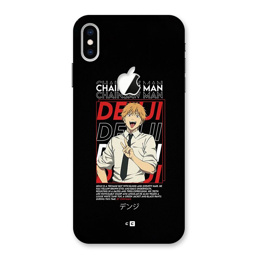 Denji Chainsaw Man Back Case for iPhone XS Max Apple Cut
