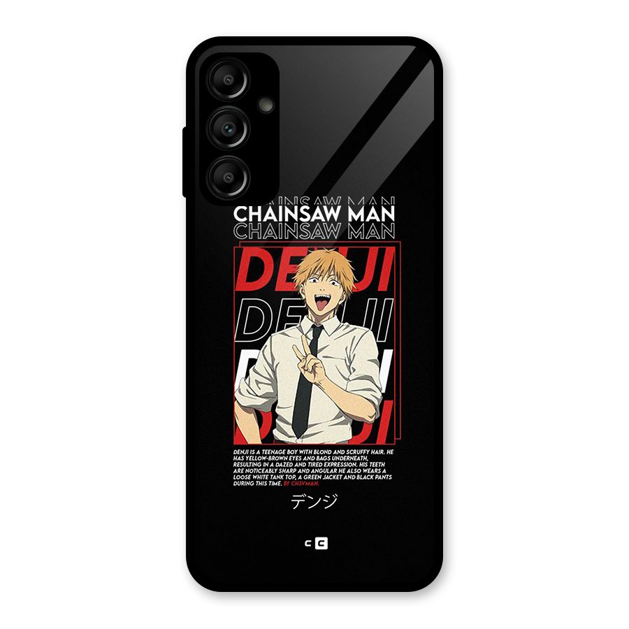 Denji Chainsaw Man Glass Back Case for Galaxy A14 5G