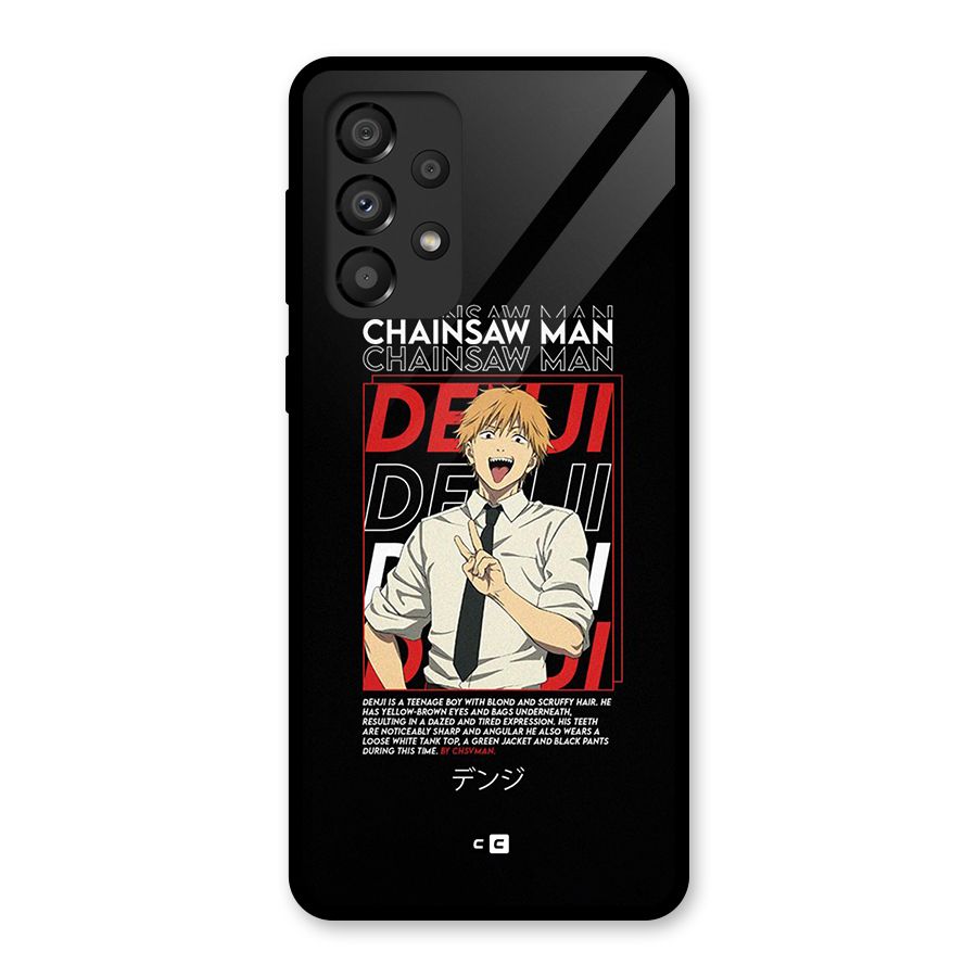 Denji Chainsaw Man Glass Back Case for Galaxy A33 5G