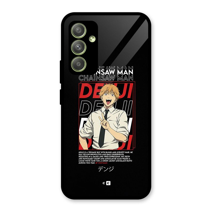 Denji Chainsaw Man Glass Back Case for Galaxy A54