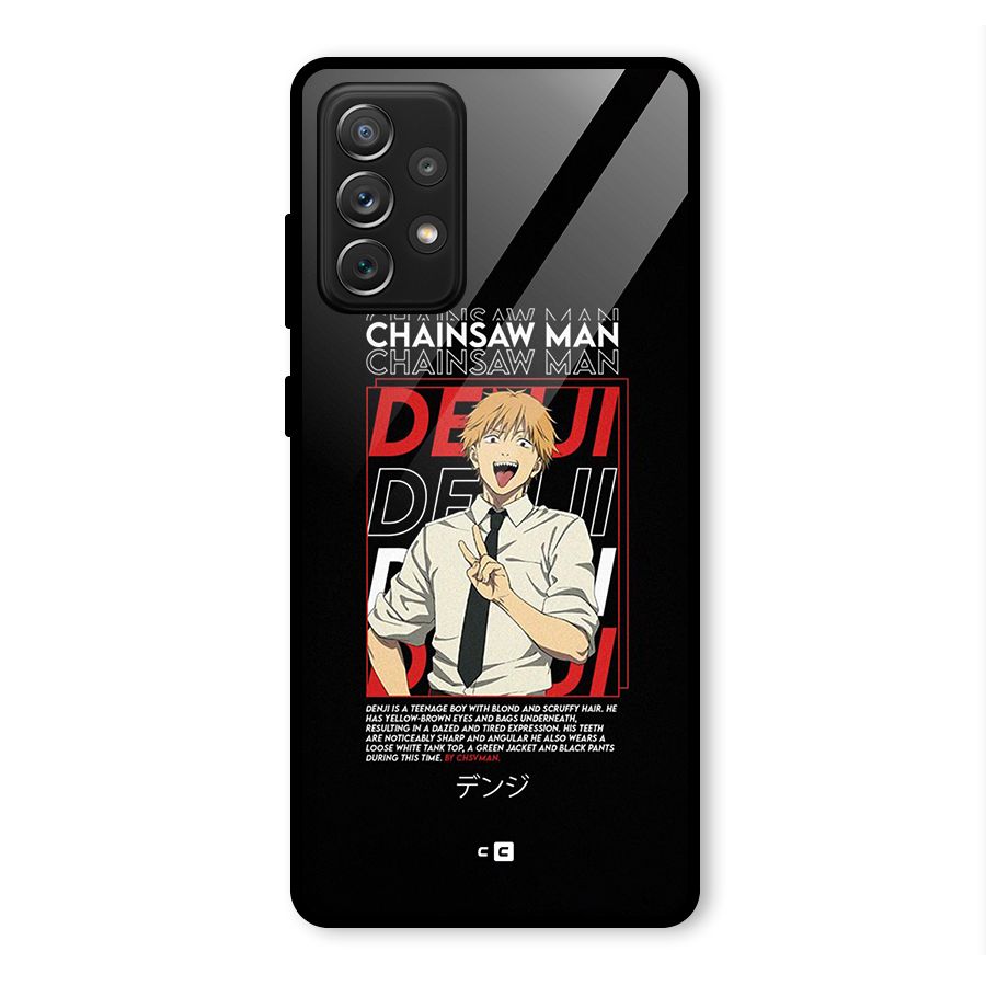 Denji Chainsaw Man Glass Back Case for Galaxy A72