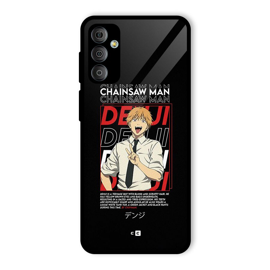 Denji Chainsaw Man Glass Back Case for Galaxy F23