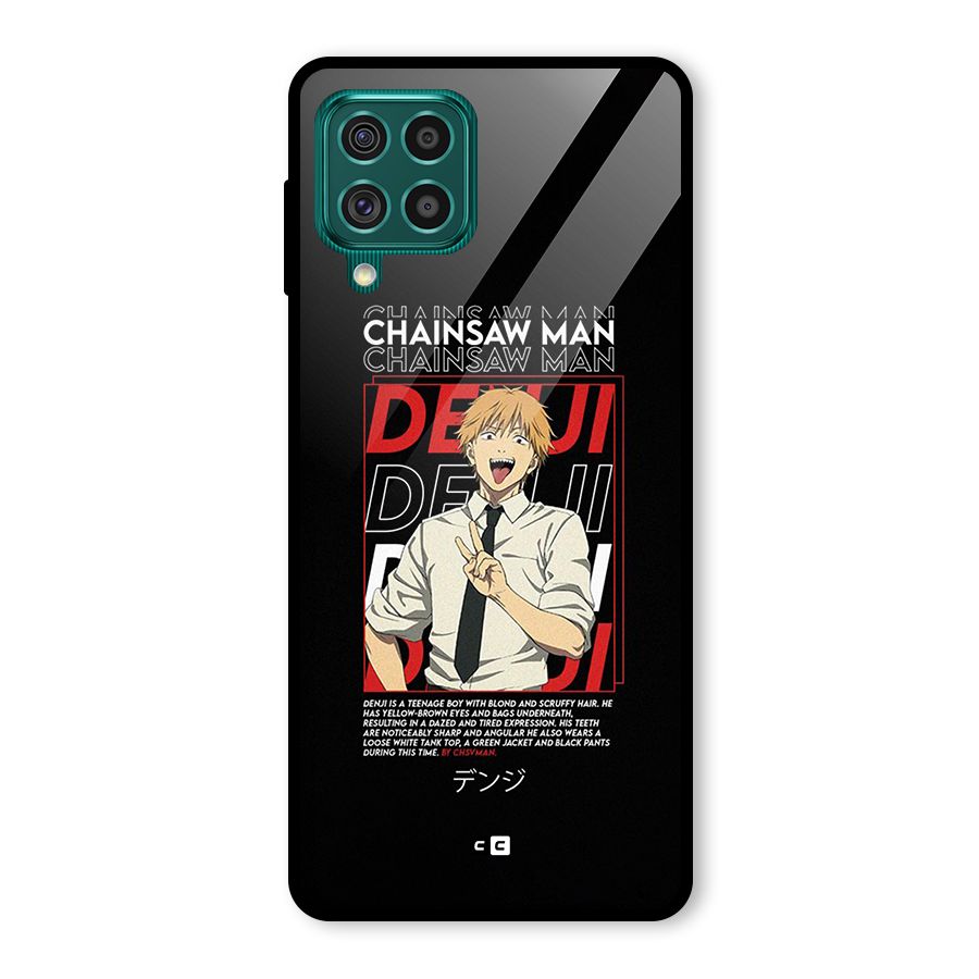 Denji Chainsaw Man Glass Back Case for Galaxy F62