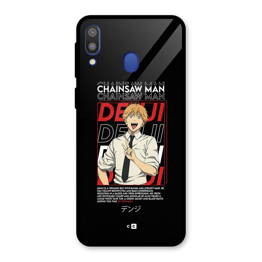 Denji Chainsaw Man Glass Back Case for Galaxy M20