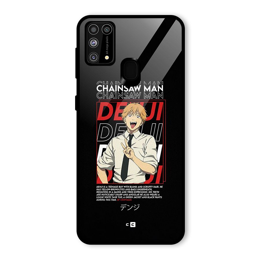 Denji Chainsaw Man Glass Back Case for Galaxy M31