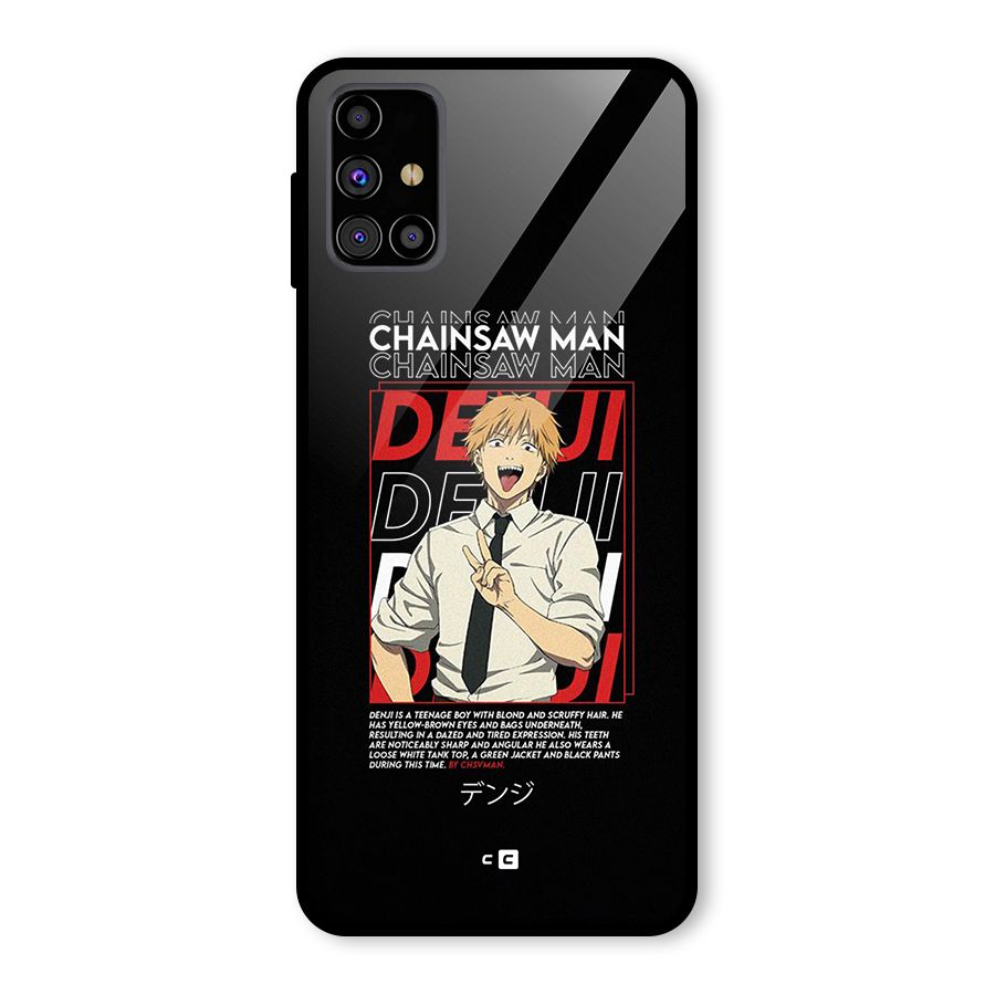 Denji Chainsaw Man Glass Back Case for Galaxy M31s