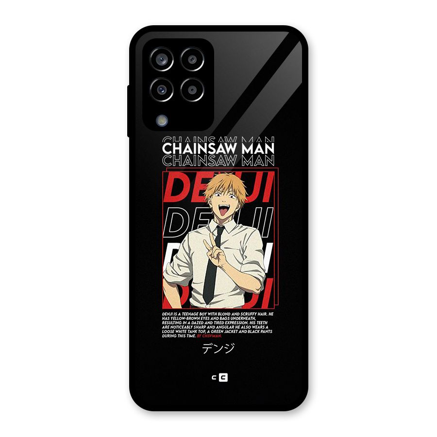 Denji Chainsaw Man Glass Back Case for Galaxy M33