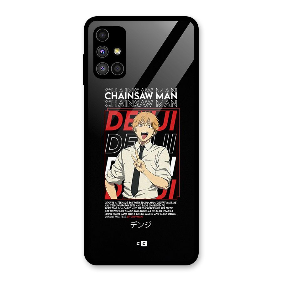 Denji Chainsaw Man Glass Back Case for Galaxy M51