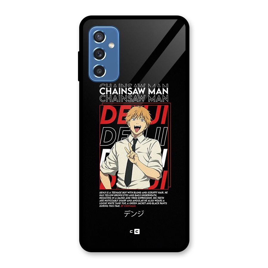 Denji Chainsaw Man Glass Back Case for Galaxy M52 5G