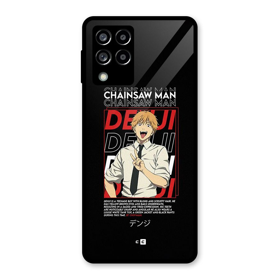 Denji Chainsaw Man Glass Back Case for Galaxy M53 5G
