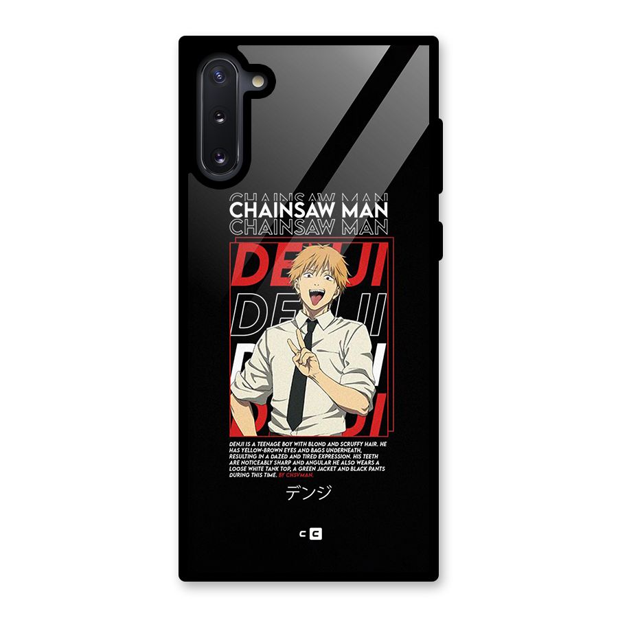Denji Chainsaw Man Glass Back Case for Galaxy Note 10