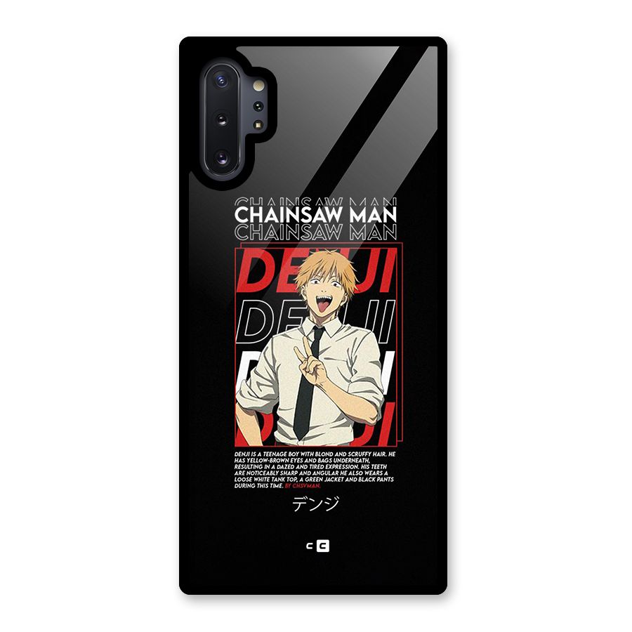 Denji Chainsaw Man Glass Back Case for Galaxy Note 10 Plus