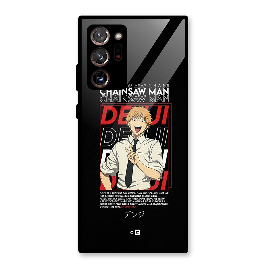 Denji Chainsaw Man Glass Back Case for Galaxy Note 20 Ultra
