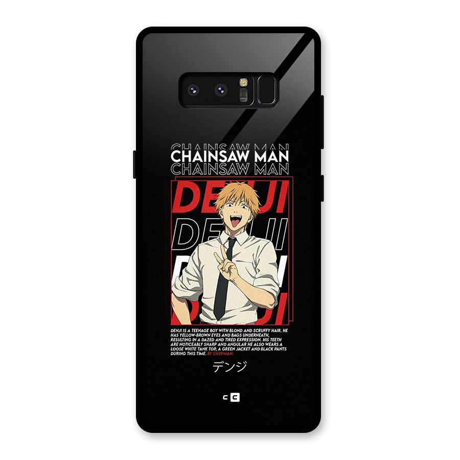 Denji Chainsaw Man Glass Back Case for Galaxy Note 8